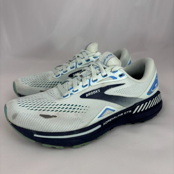 Brooks Adrenaline GTS 23 Women’s Blue Glass/Nile Blue/Marina Running Shoes 7 - Picture 3 of 8